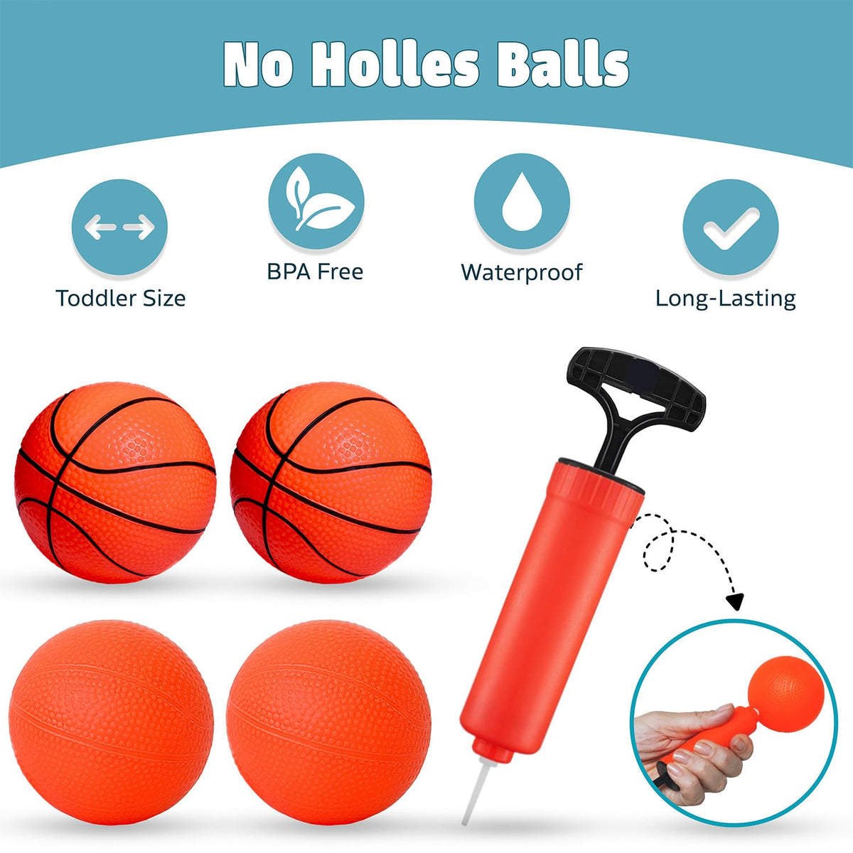 MARPPY Bath Toys – Bathtub Basketball Hoop for Toddlers and Kids