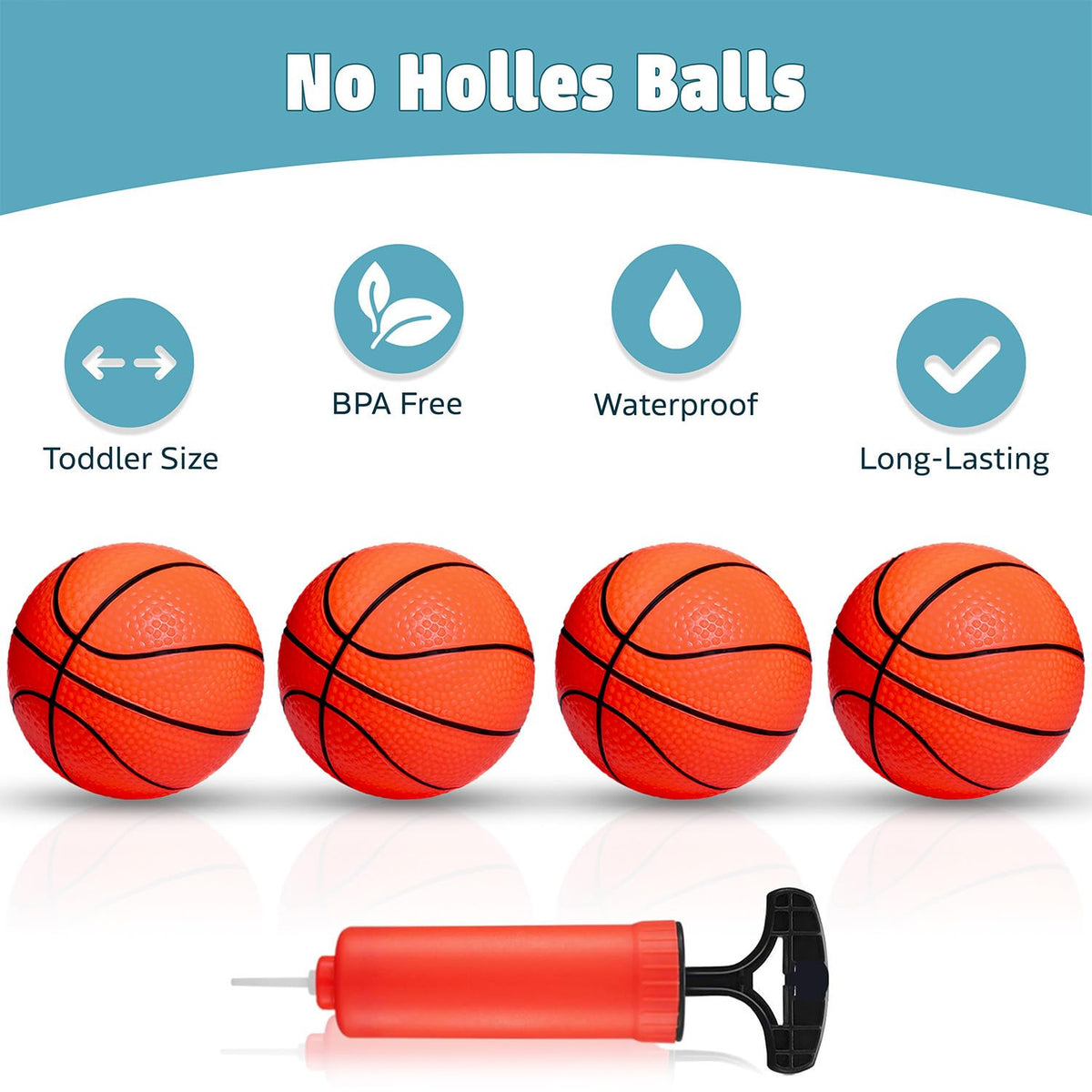 MARPPY Bath Toys – Bathtub Basketball Hoop with 4 Soft Balls | Strong Suction Cups & Durable Design
