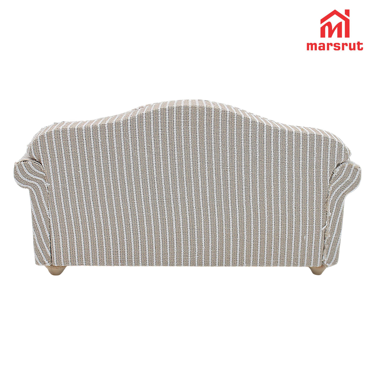 Marsrut 3pcs Dollhouse Couch Set — 1/12 Scale Miniature Sofa & Armchair with Pillows