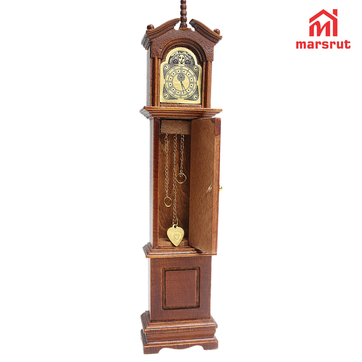 Marsrut 1:12 Scale Grandfather Clock – Victorian Dollhouse Miniature Furniture & Decor