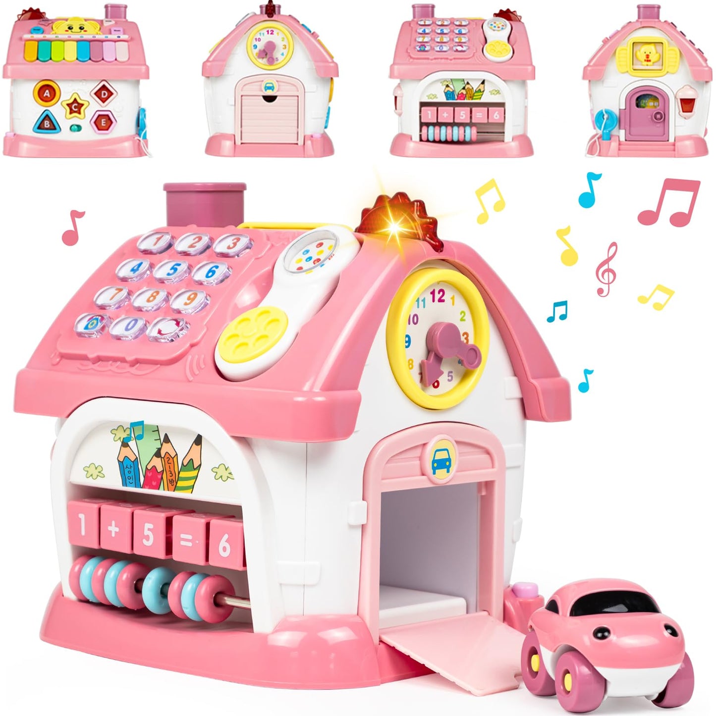 Marstone 8-in-1 Musical Learning House – Educational Toddler Toy for 6–24 Months