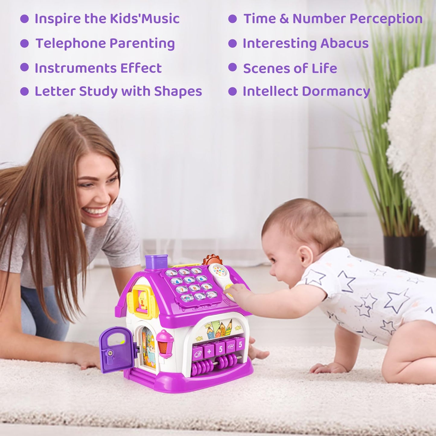 Marstone 8-in-1 Learning House | Toddler Musical Toy for 1-3 Year Olds