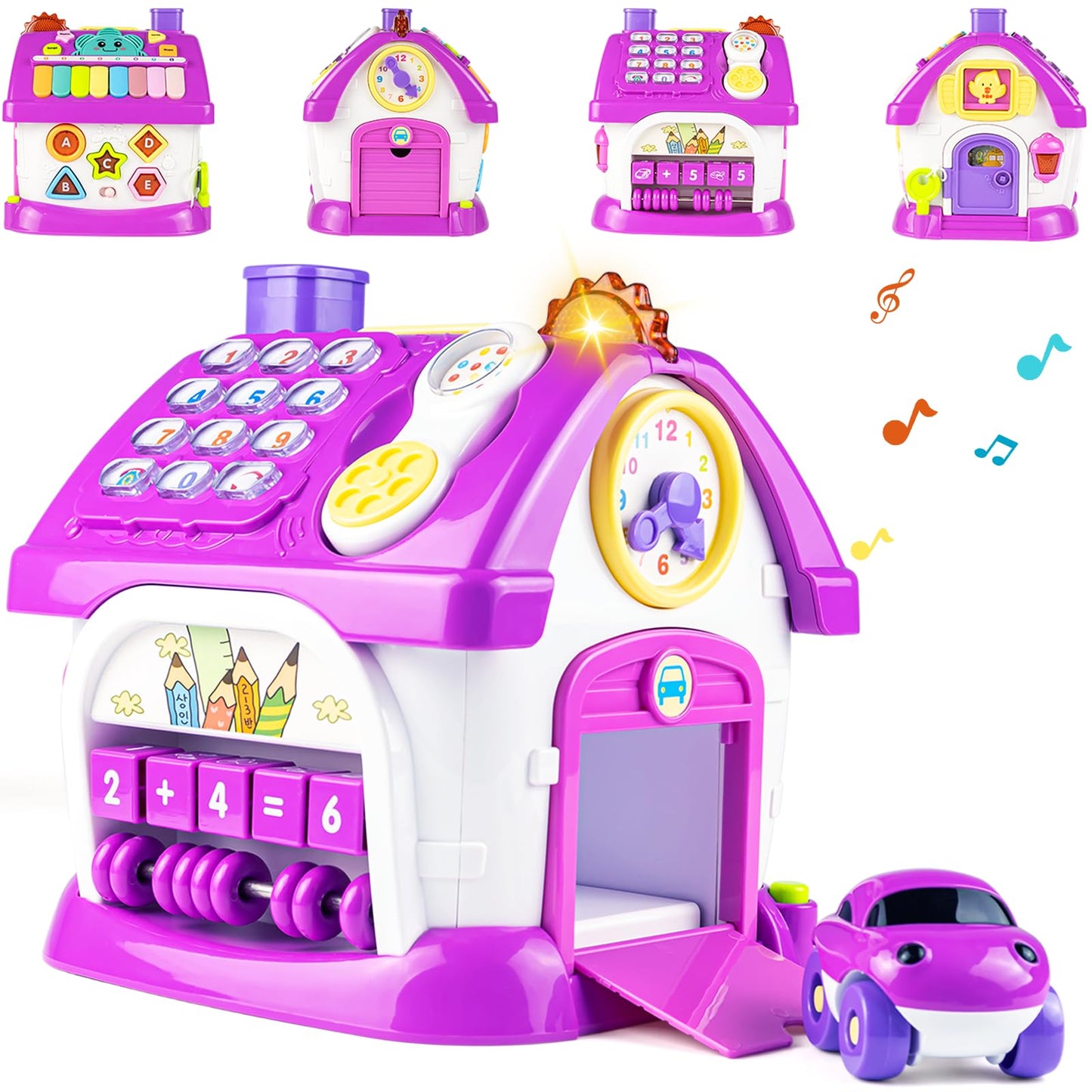 Marstone 8-in-1 Learning House | Toddler Musical Toy for 1-3 Year Olds