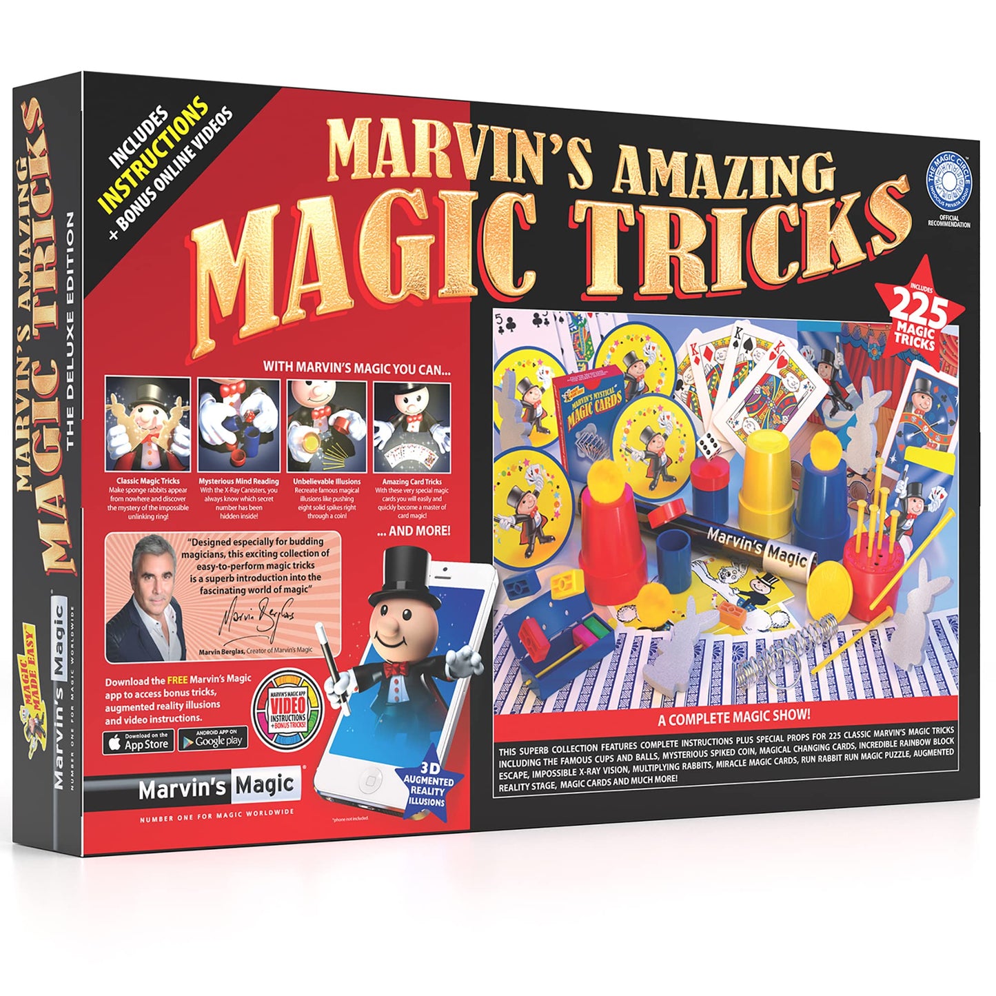 Marvin's Magic Kids Set: 225 Tricks Deluxe Edition for Ages 6+