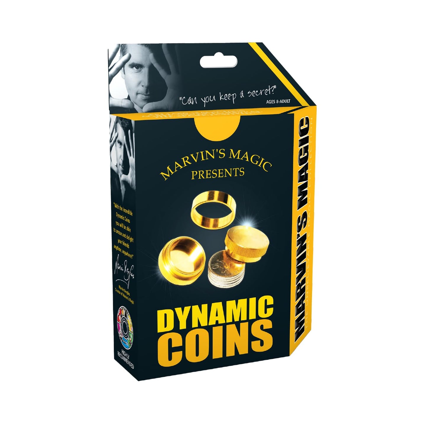 Marvin's Magic - The Dynamic Coins: Brass Coin Trick Set for All Levels | Magic Kit & Prank Fun