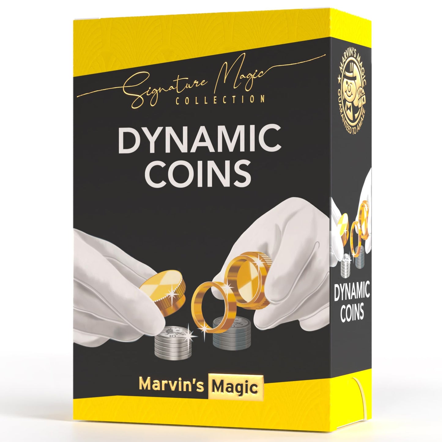 Marvin's Magic Dynamic Coins – Precision Brass Trick Set with Props & Instructions