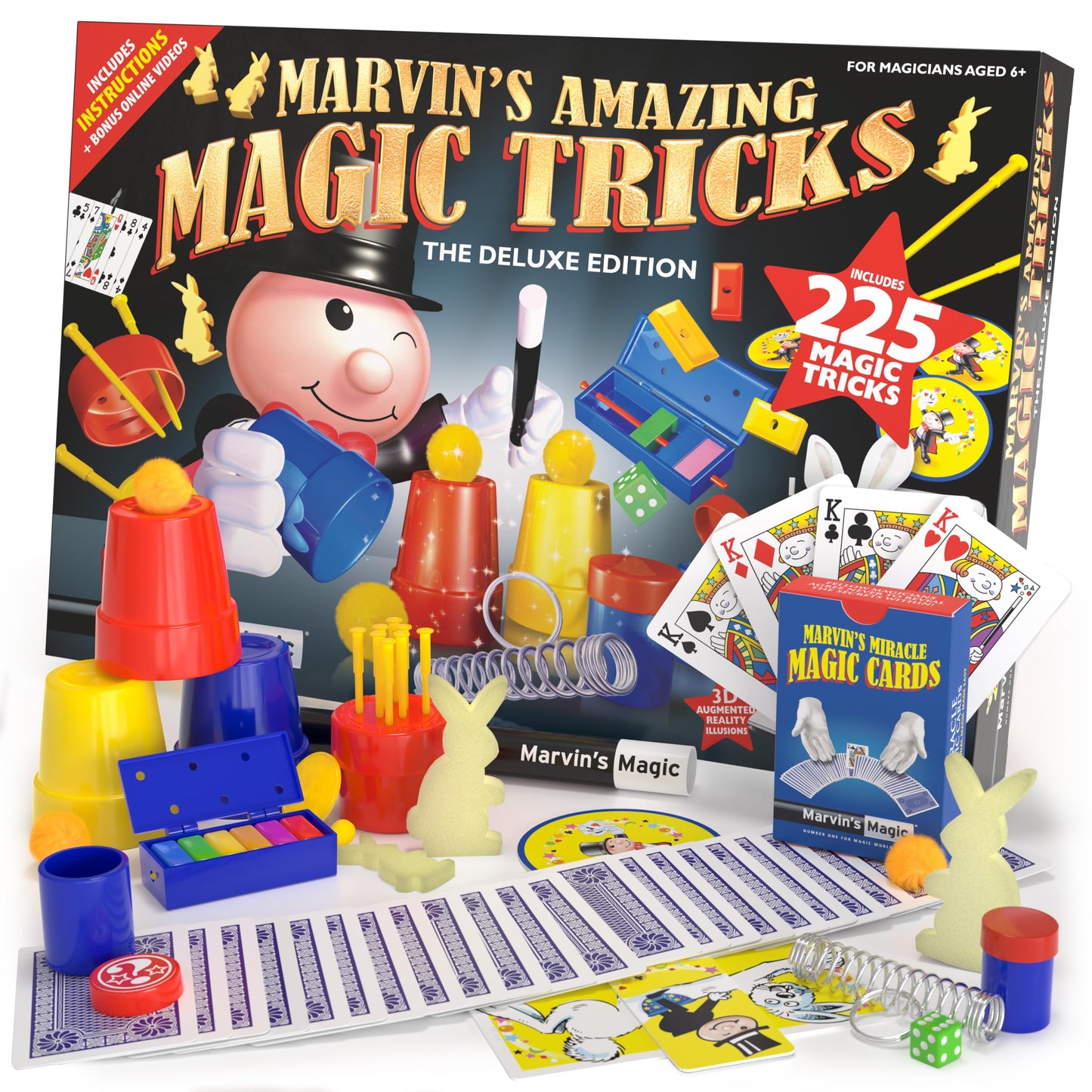 Marvin's Magic Kids Set: 225 Tricks Deluxe Edition for Ages 6+