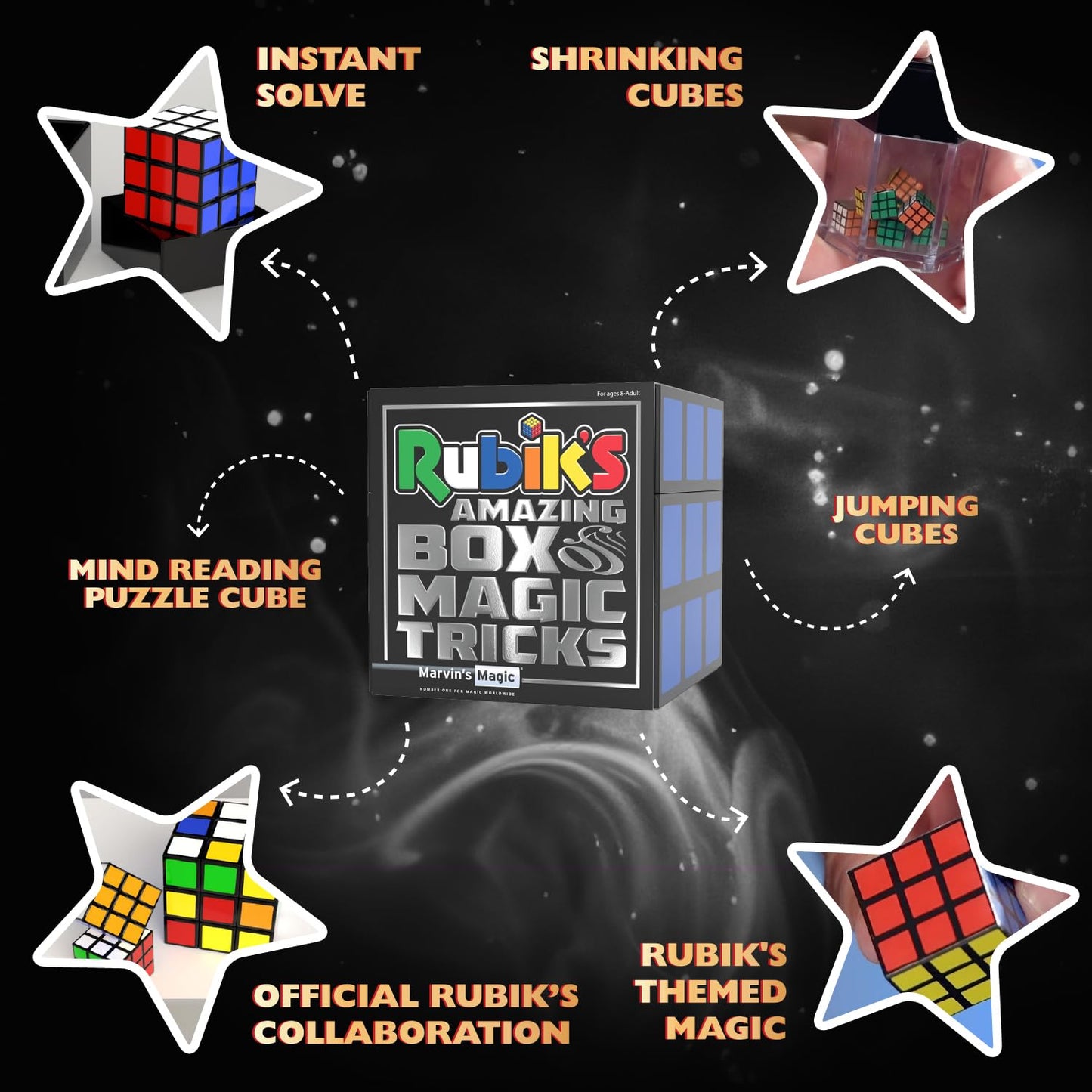 Marvin's Magic - Rubik's Amazing Box of Magic Illusions: 40 Tricks for Kids
