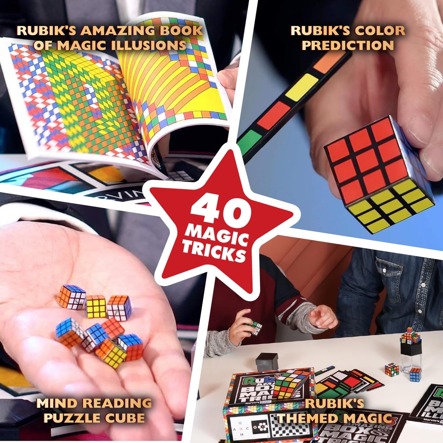 Marvin's Magic - Rubik's Amazing Box of Magic Illusions: 40 Tricks for Kids