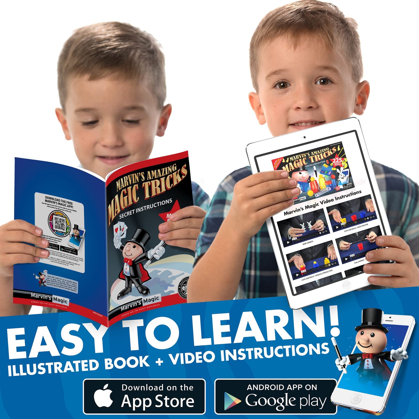 Marvin's Magic Kids Set: 225 Tricks Deluxe Edition for Ages 6+