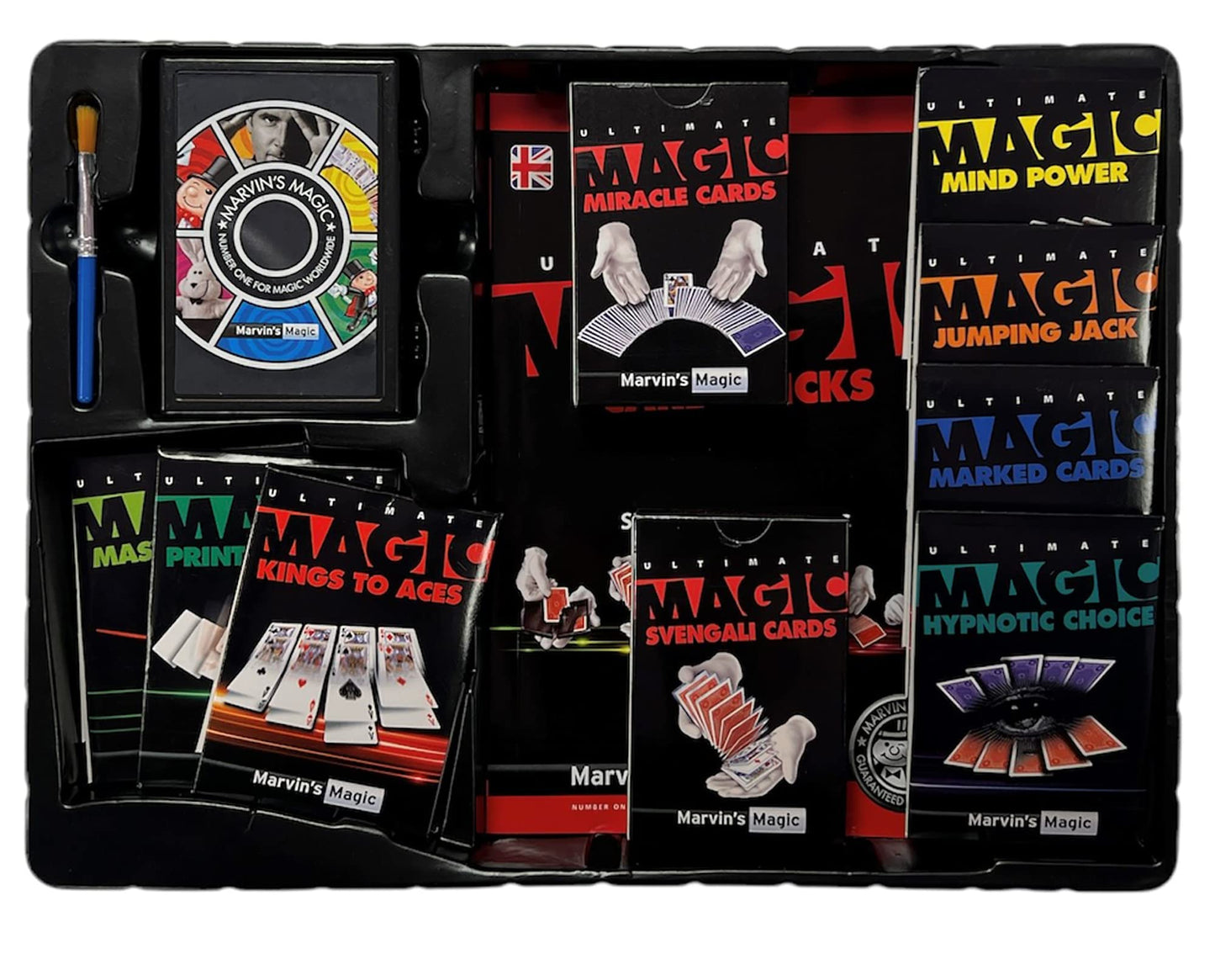 Marvin's Magic Ultimate 250 Card Tricks Set – 250 Tricks + Illustrated Guide