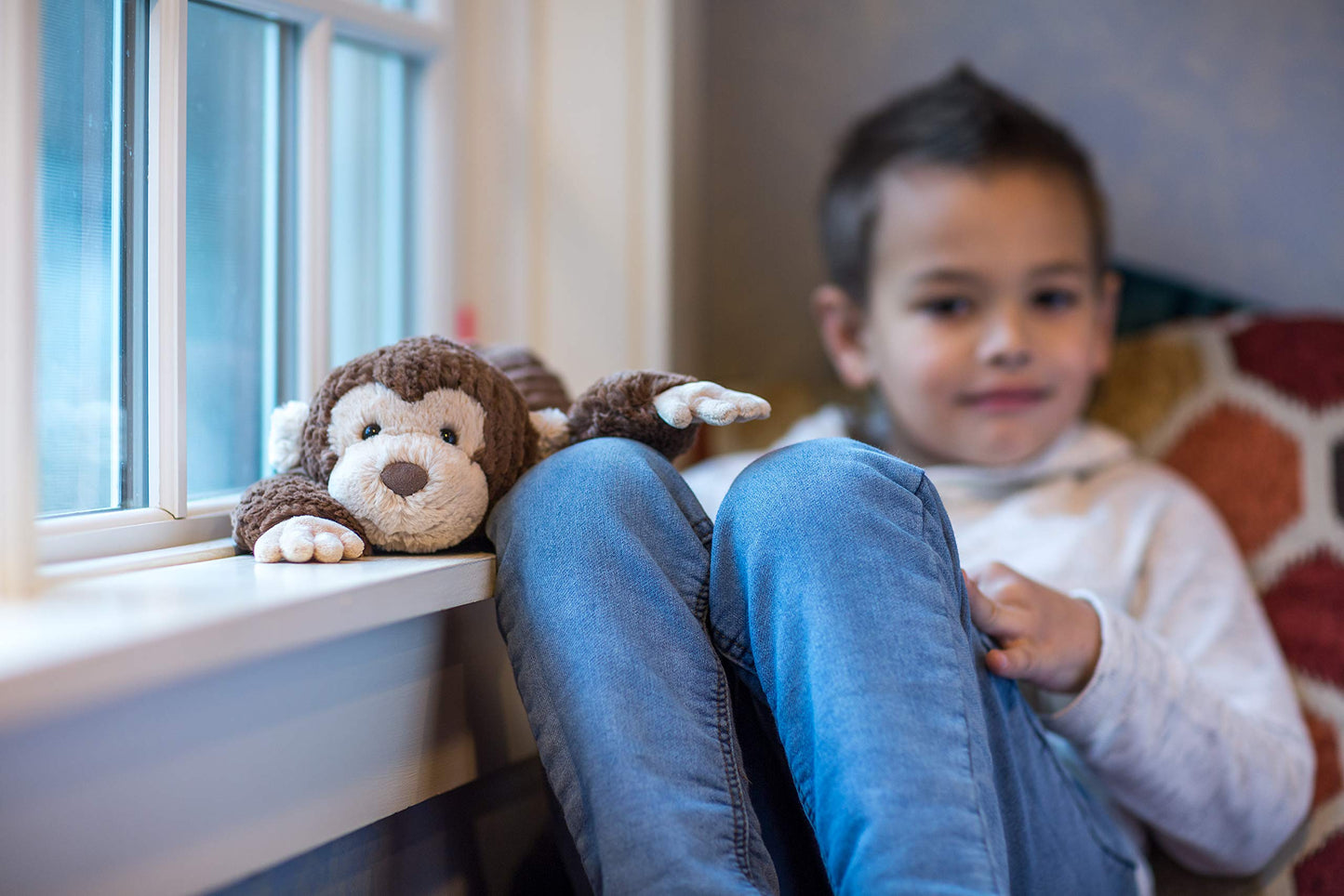 Mary Meyer Cozy Toes Monkey – 17-Inch Soft Toy for Cuddles and Play