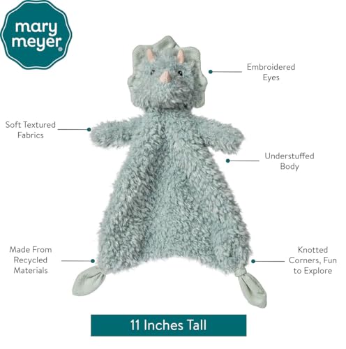 Mary Meyer Lovey for Babies – Again Friends Dinosaur, 11-Inch Soft Snuggle Toy