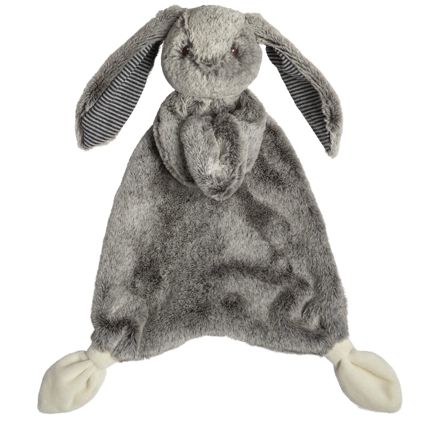 Mary Meyer Lovey Silky Bunny – 13-Inch Grey Plush Toy for Babies