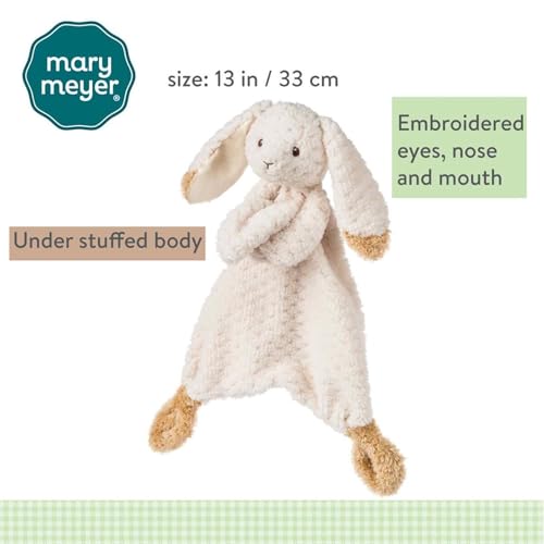 Mary Meyer Lovey Soft Toy – 13-Inch Oatmeal Bunny with Attached Blanket