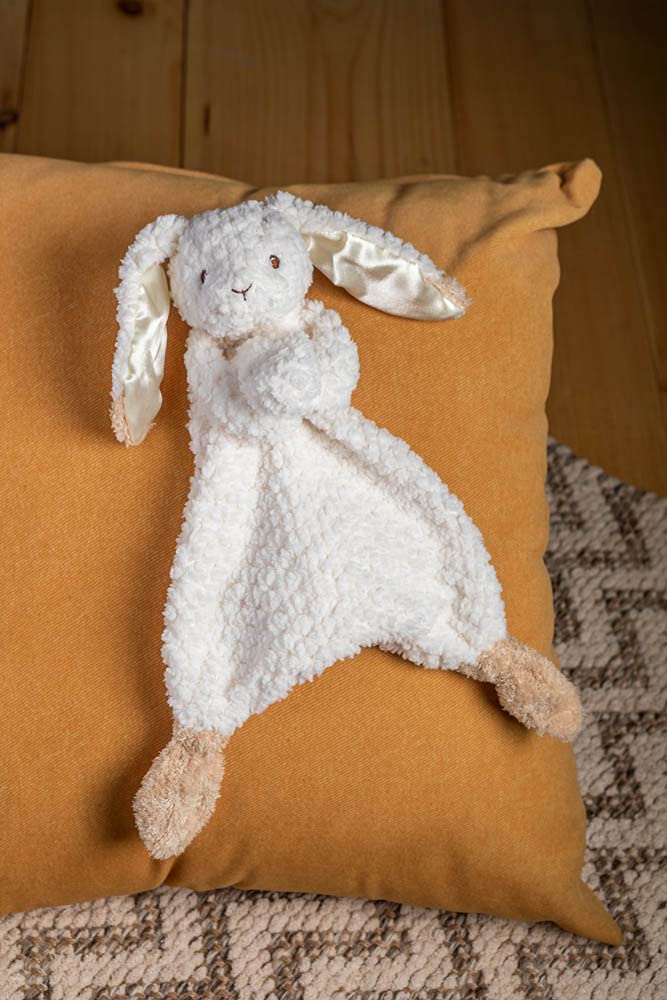 Mary Meyer Lovey Soft Toy – 13-Inch Oatmeal Bunny with Attached Blanket