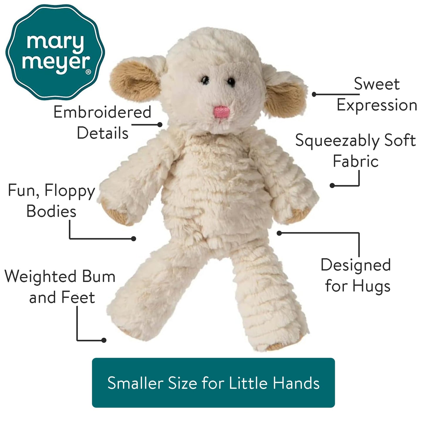 Mary Meyer Marshmallow Junior Lamb Soft Toy – 9-Inch | Ultra-Soft Cuddle Companion