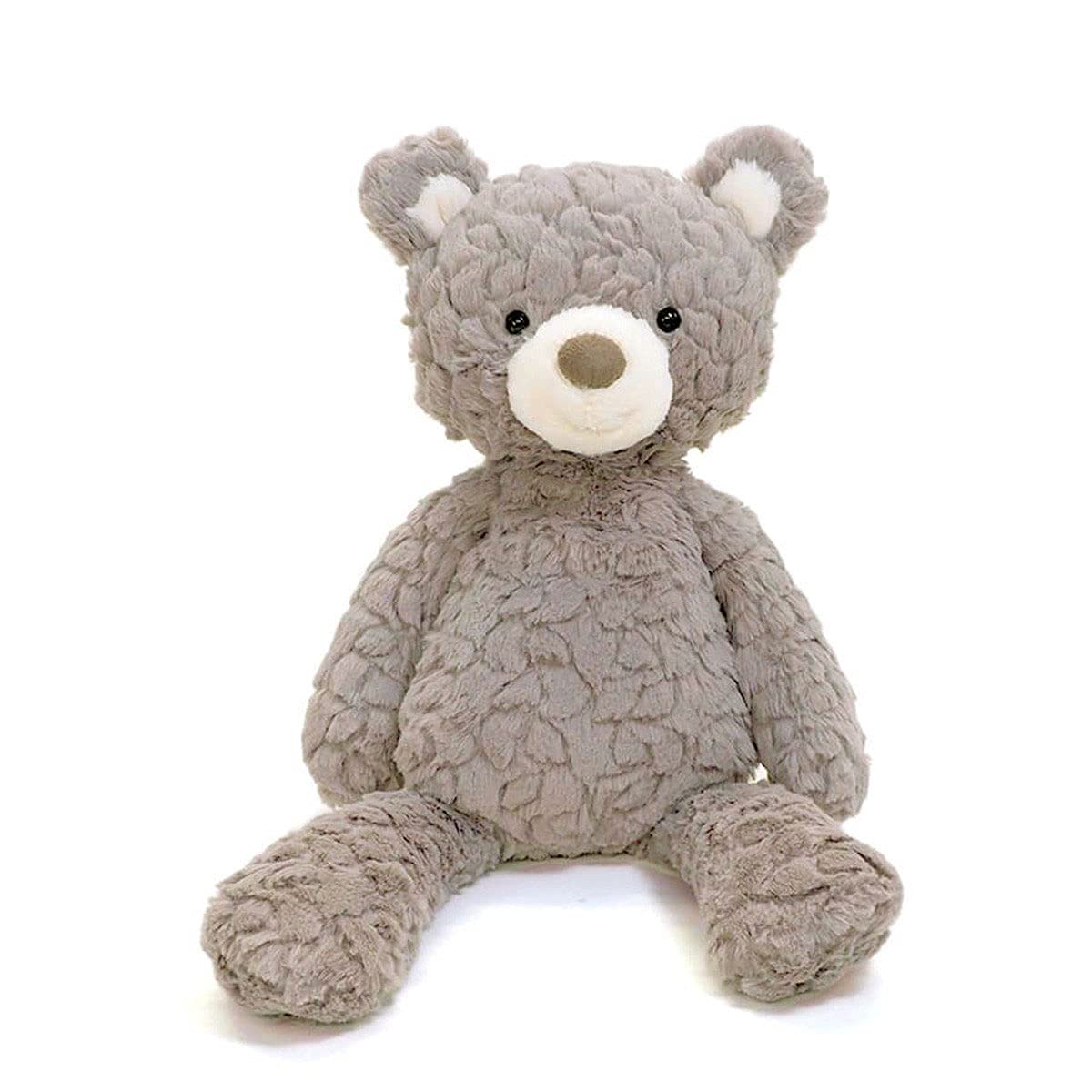 Mary Meyer Putty Bear Medium Teddy Bear Soft Toy, Grey | 17-Inch Ultra-Soft Plush