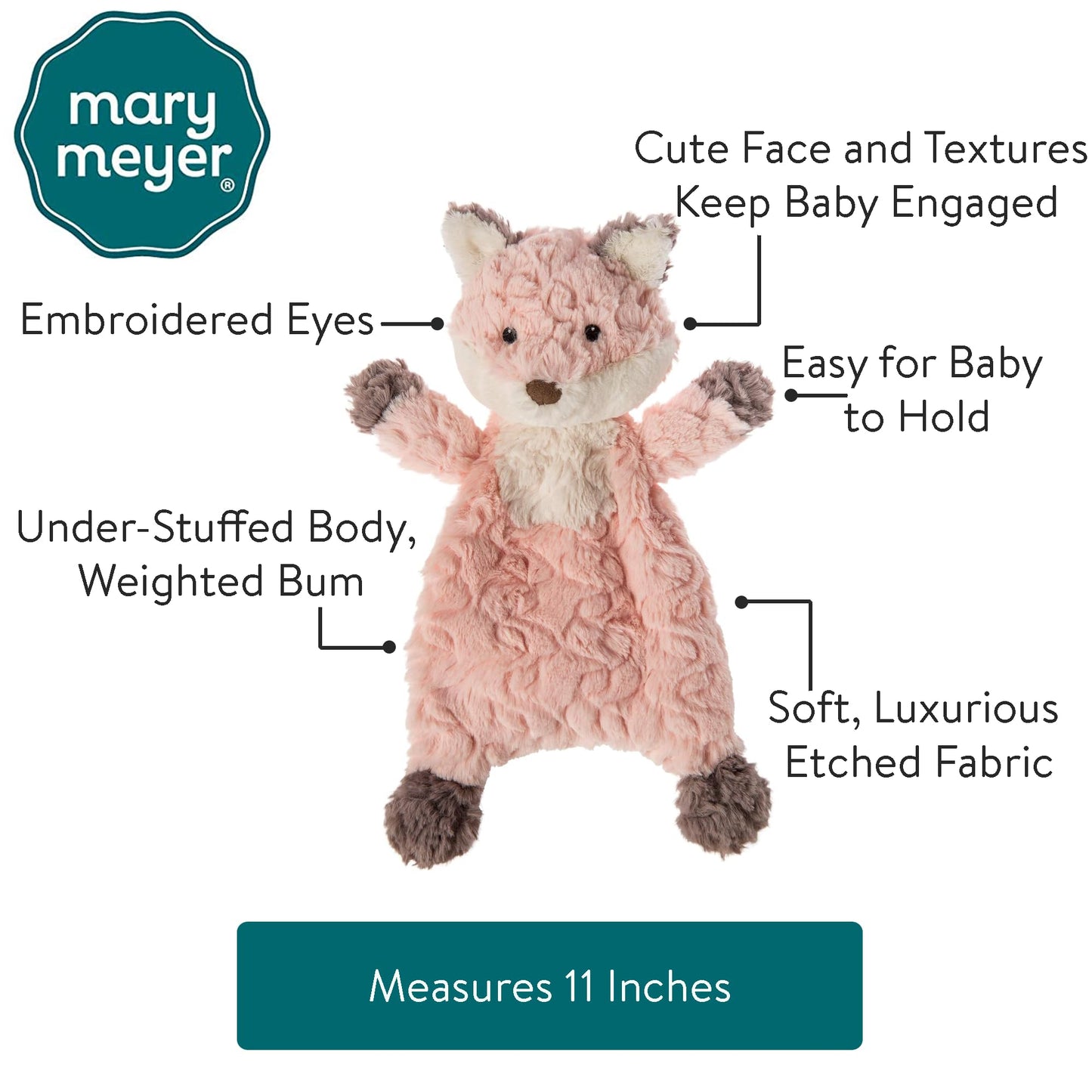 Mary Meyer Putty Fox Lovey – 11-Inch Plush Nursery Toy