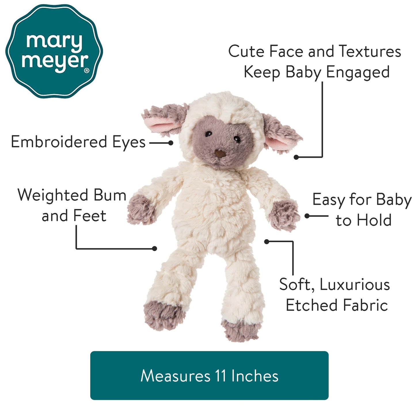 Mary Meyer Putty Nursery Lamb – 11-Inch Ultra-Soft Plush Toy