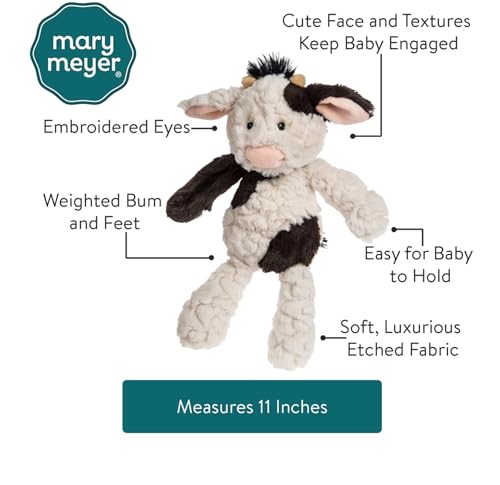 Mary Meyer Putty Nursery Cow Plush Toy – 11-Inch Ultra-Soft Baby Plush (Pack of 1)