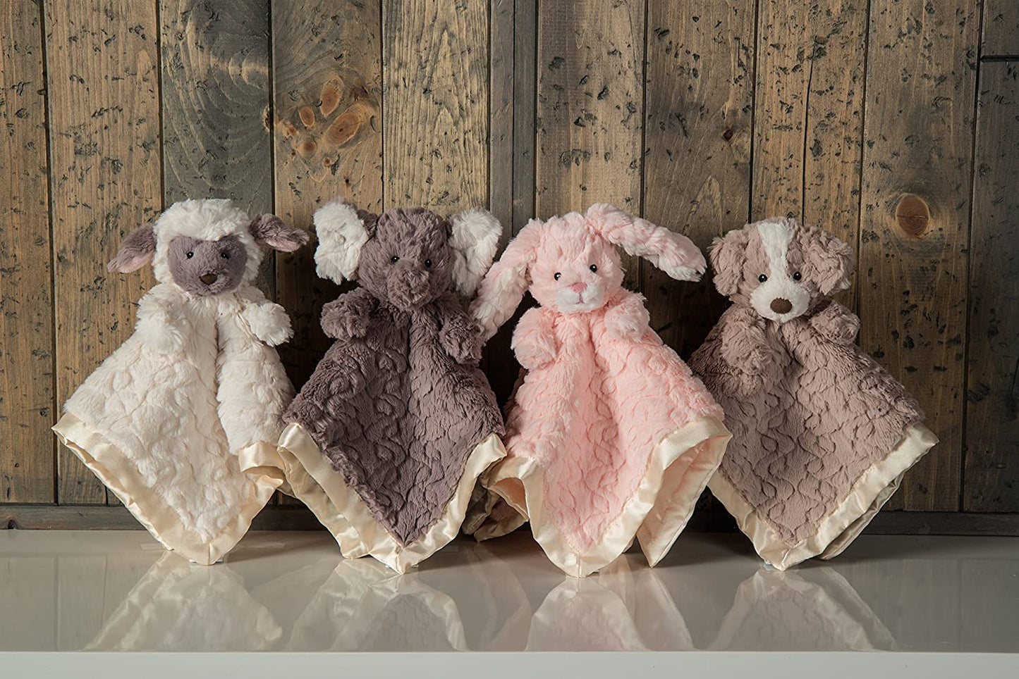 Mary Meyer Putty Nursery Hound Dog Blanket – 13x13 Plush Character
