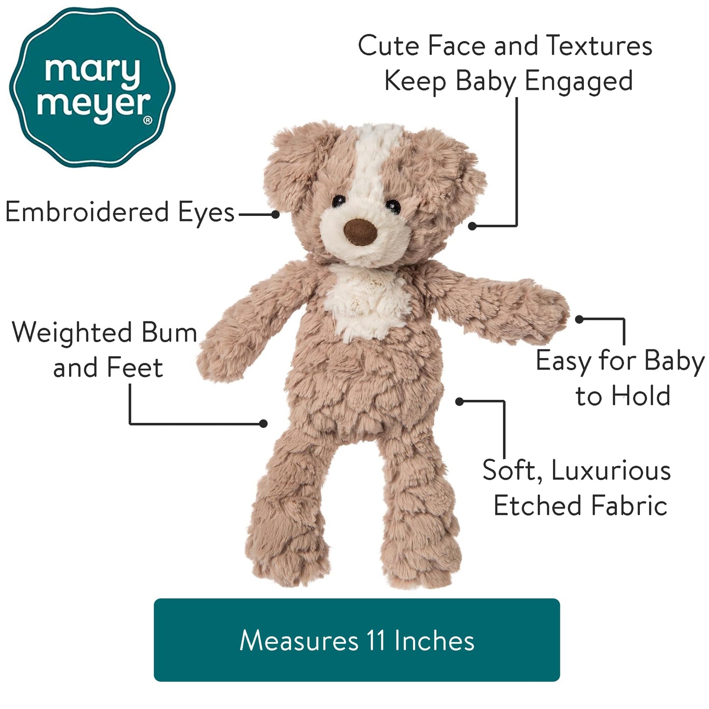 Mary Meyer Putty Nursery Hound – 11-Inch Ultra-Soft Plush Toy