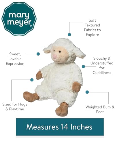 Mary Meyer Snuggables Lamb – 14-Inch Plush Stuffed Animal