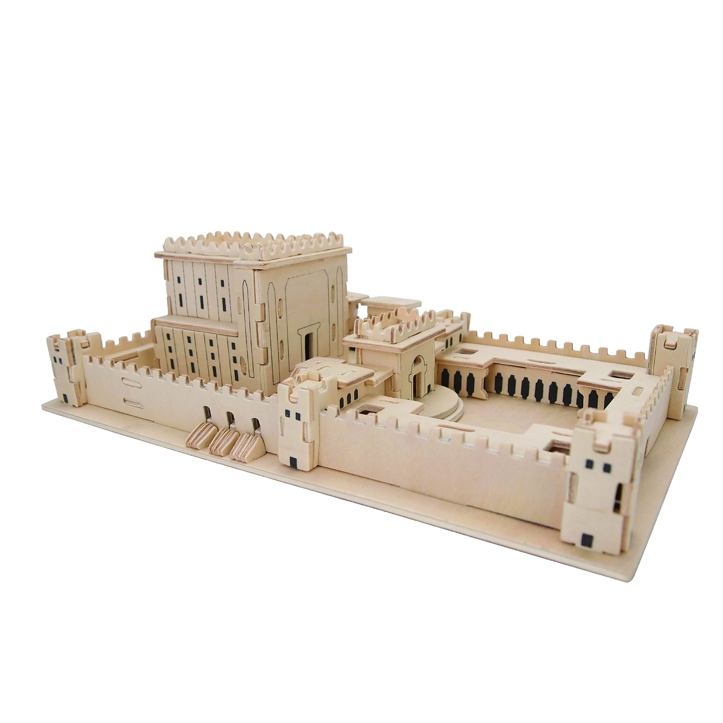 MASORET Wooden 3D Jerusalem Temple Model Kit – Beit Hamikdash Replica Puzzle for Teens to Adults (10 x 6 x 4 in)