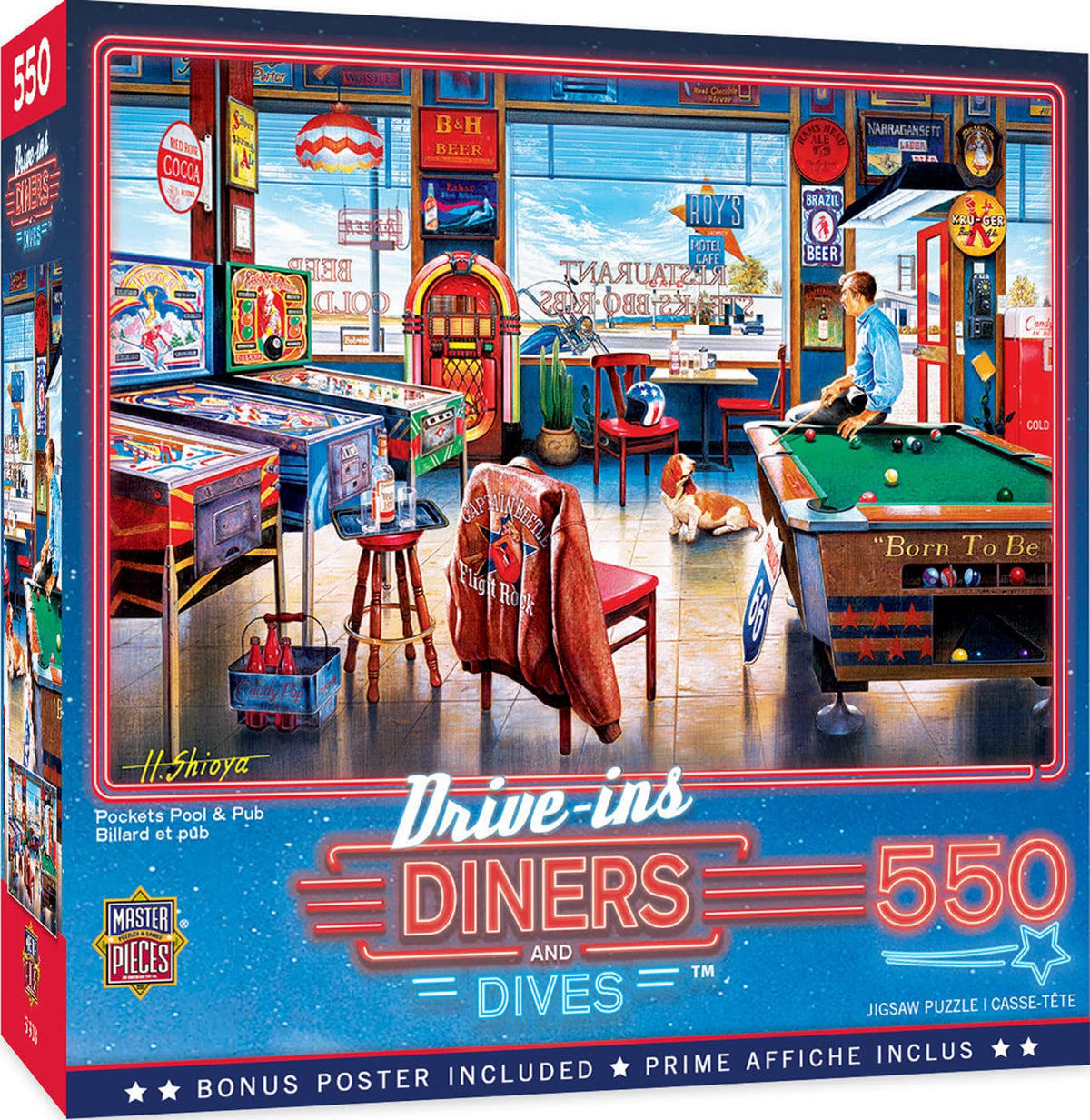 MasterPieces 550-Piece Puzzle — Pockets Pool & Pub (18x24) for Adults & Family