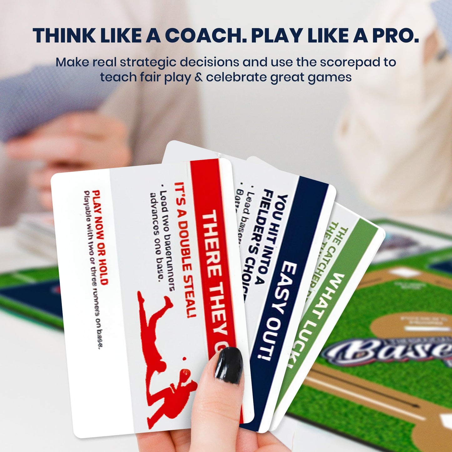 Masterpieces Baseball Dice Board Game – Realistic Play for 2-8 Players (Ages 6+)