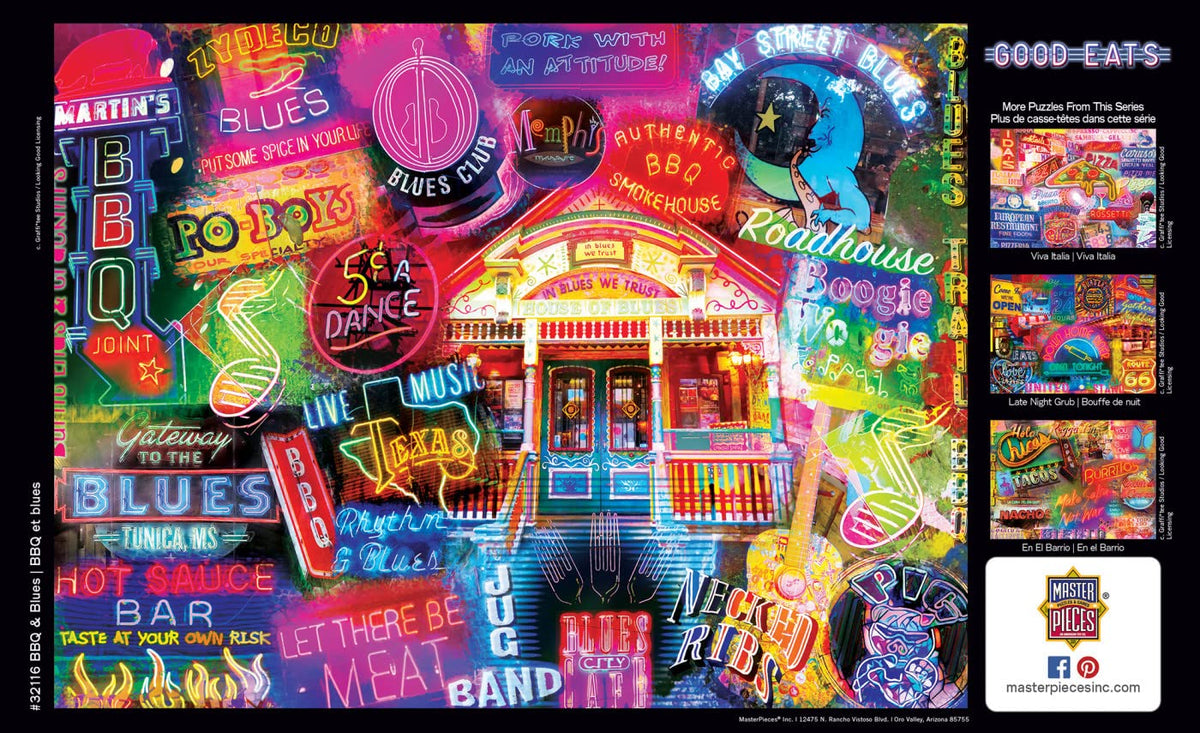 MasterPieces BBQ & Blues 550-Piece Jigsaw Puzzle – 18x24
