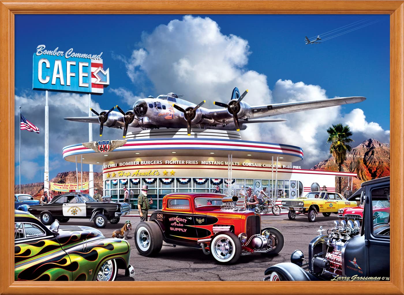 MasterPieces 1000 Piece Jigsaw Puzzle for Adults, Family, Or Youth - Bomber Command Café - 19.25" x 26.75"