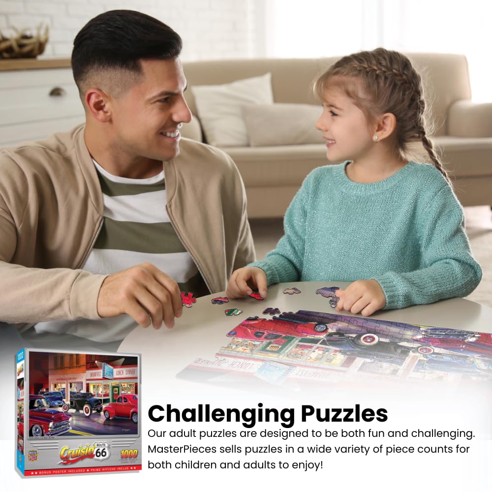 MasterPieces 1000 Piece Jigsaw Puzzle for Adults, Family, Or Youth - Bomber Command Café - 19.25" x 26.75"