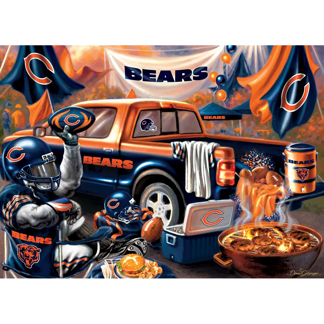 MasterPieces 1000-Piece NFL Chicago Bears Jigsaw Puzzle | Non-Glare Finish