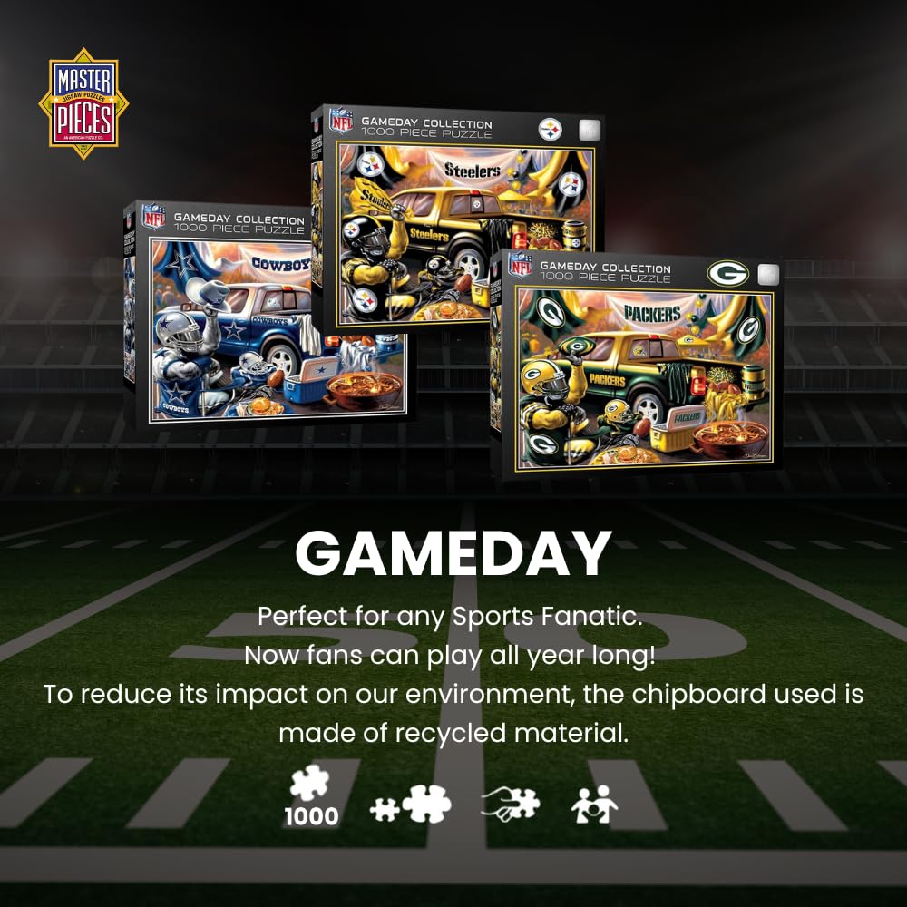 MasterPieces 1000-Piece NFL Chicago Bears Jigsaw Puzzle | Non-Glare Finish