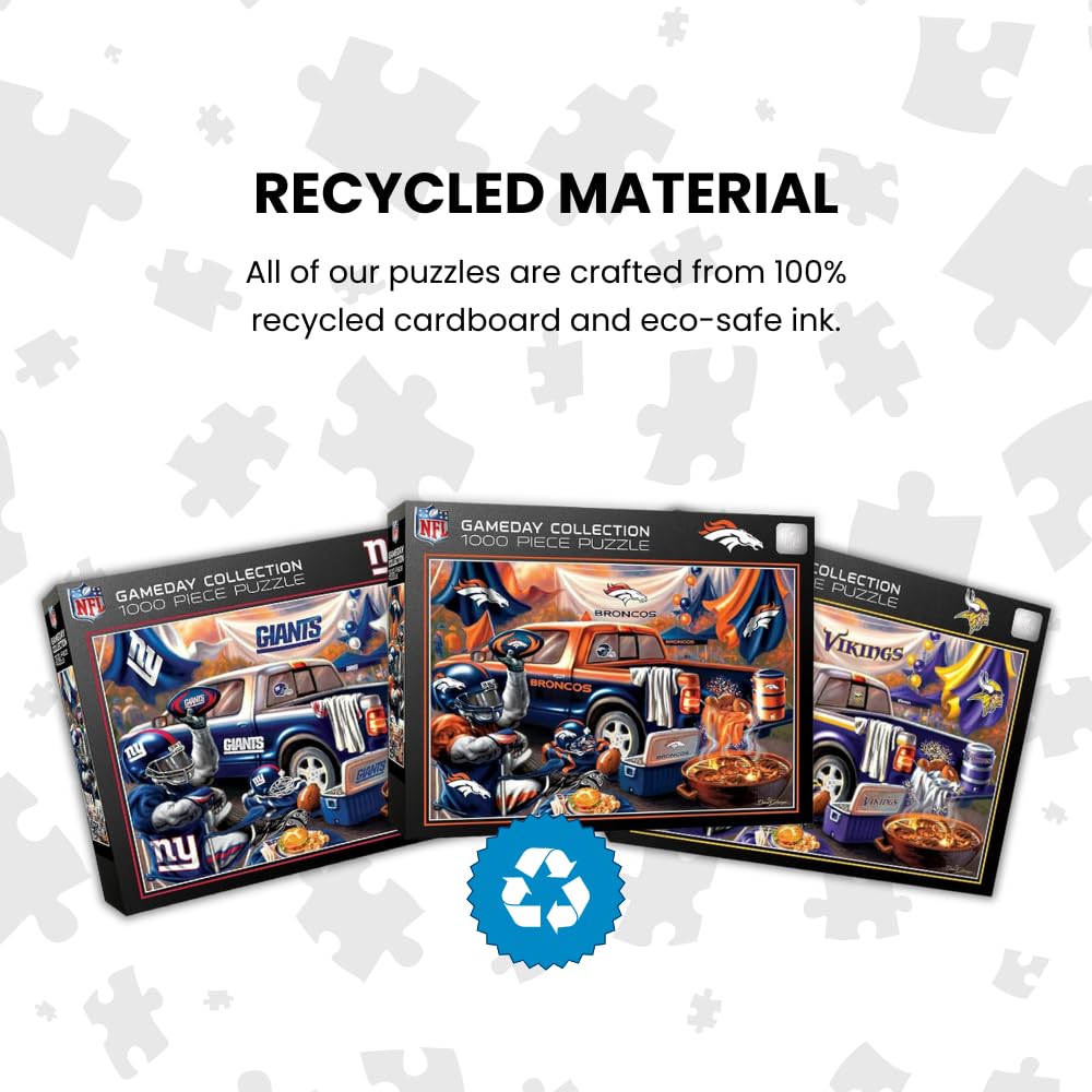MasterPieces 1000-Piece NFL Chicago Bears Jigsaw Puzzle | Non-Glare Finish