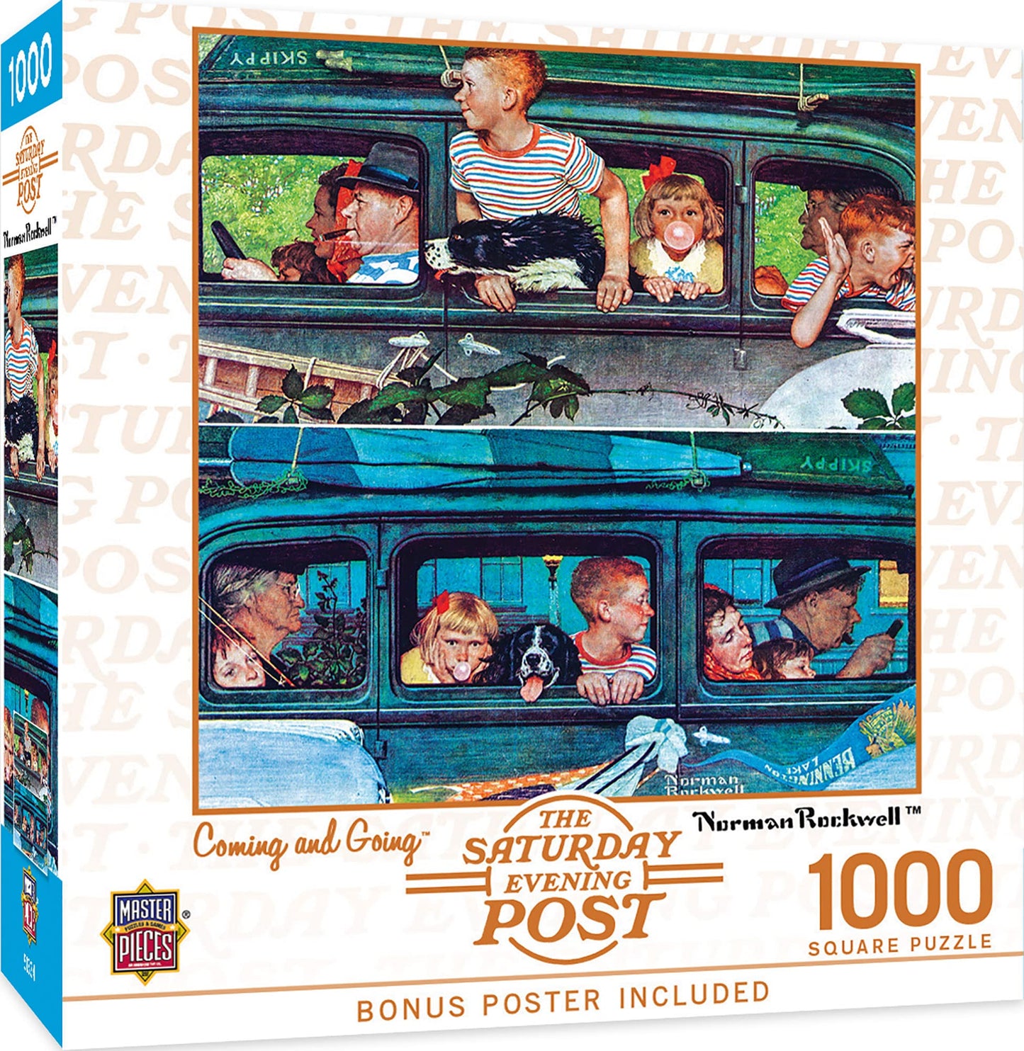 MasterPieces 1000-Piece Jigsaw Puzzle – Coming and Going (25x25) | Family & Adult Puzzle