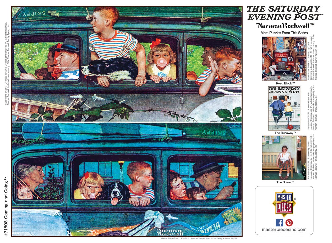 MasterPieces 1000-Piece Jigsaw Puzzle – Coming and Going (25x25) | Family & Adult Puzzle