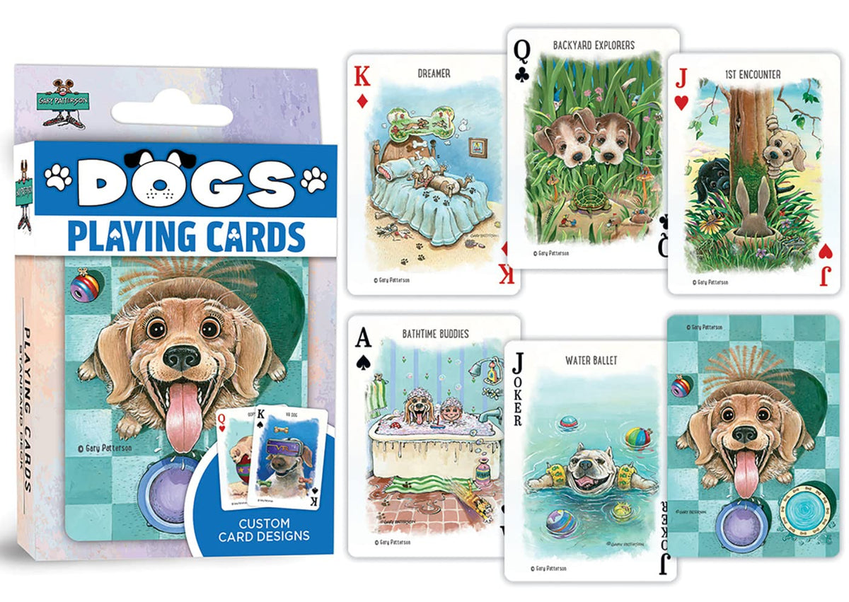 MasterPieces Officially Licensed Dogs Playing Cards – 54 Card Deck for Adults | Premium Dog-Themed Card Set