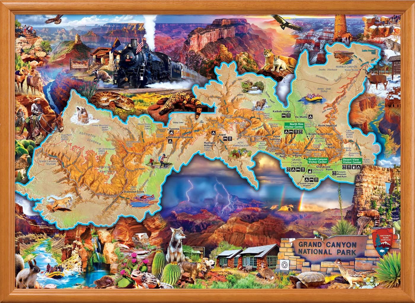 MasterPieces 1000-Piece Grand Canyon National Park Puzzle — Family Fun for All (19.25 x 26.75 in)