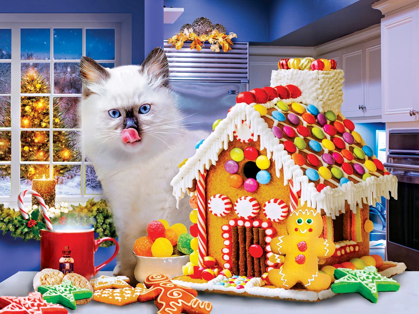 MasterPieces 300-Piece EZ Grip Jigsaw Puzzle – Christmas Cookies (18x24)