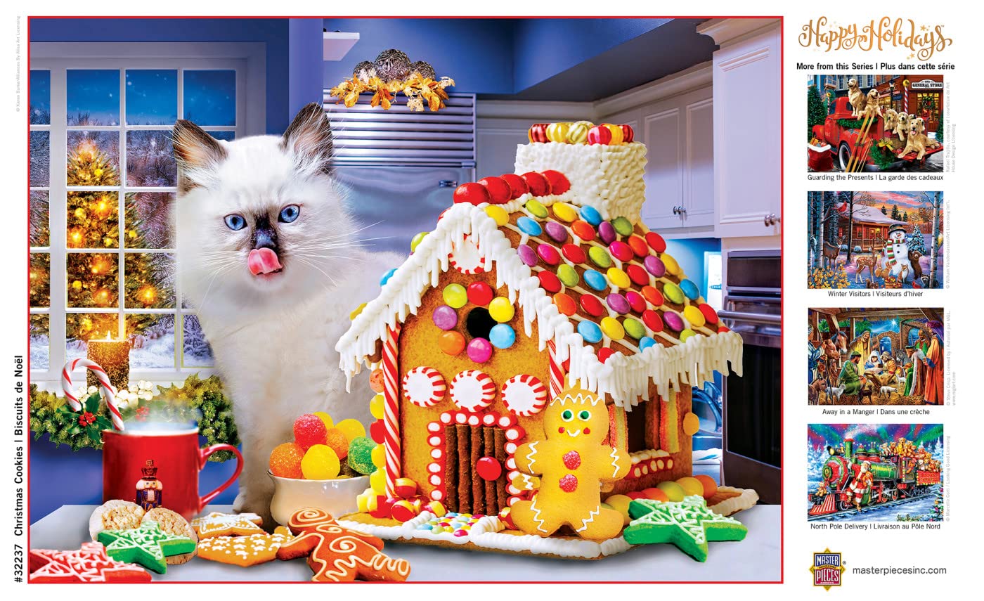 MasterPieces 300-Piece EZ Grip Jigsaw Puzzle – Christmas Cookies (18x24)