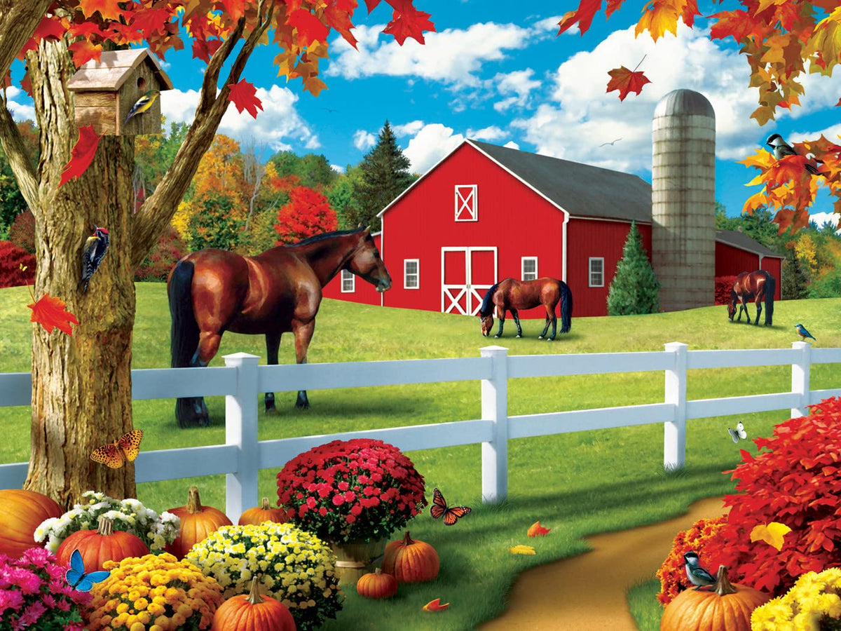 MasterPieces 300 Piece Jigsaw Puzzle – Large EZ Grip, Rolling Pastures, Non-Glare Finish