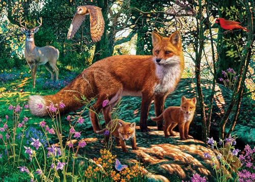 MasterPieces 500-Piece Glow-in-the-Dark Jigsaw Puzzle — The Woodlands, 15x21