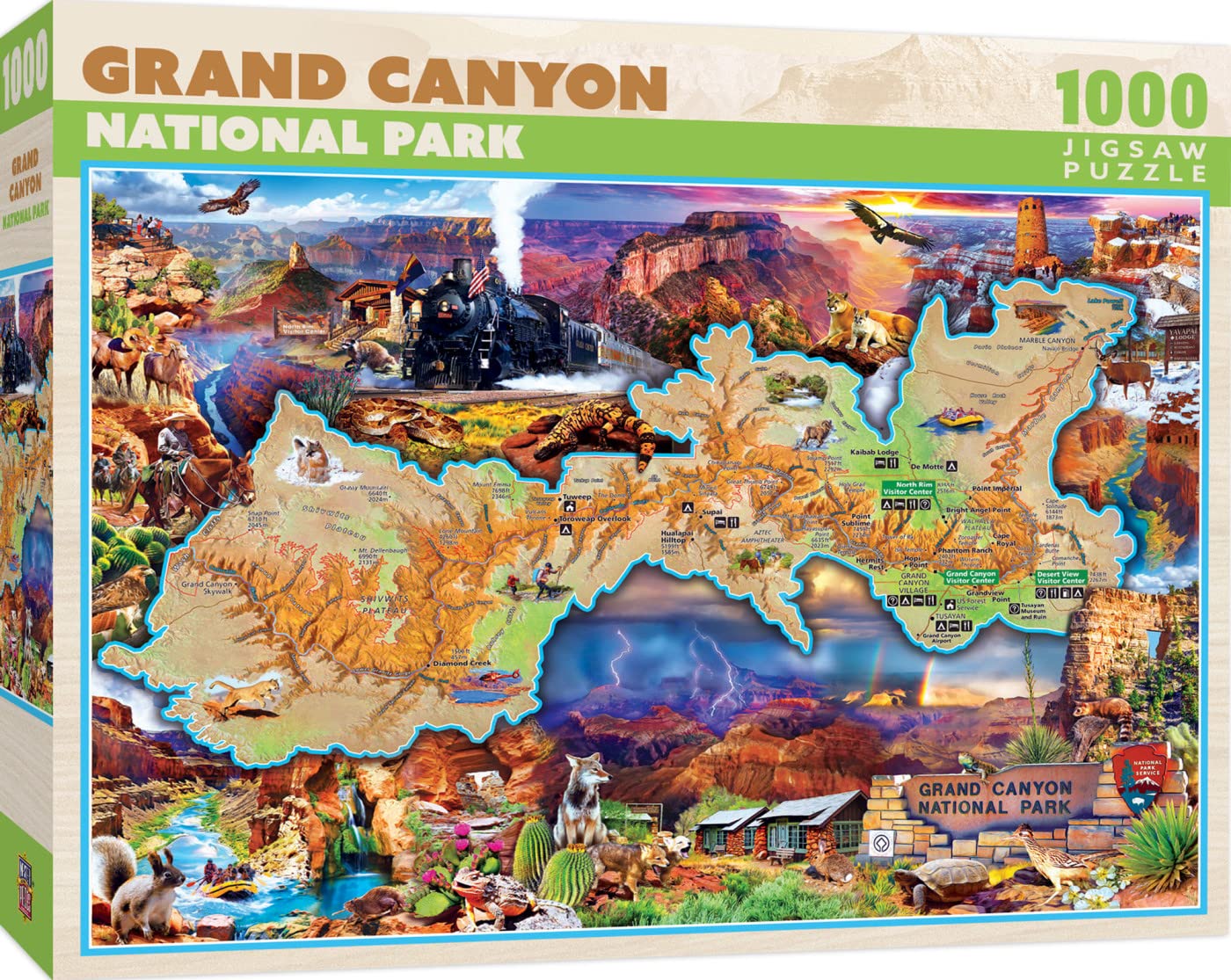 MasterPieces 1000-Piece Grand Canyon National Park Puzzle — Family Fun for All (19.25 x 26.75 in)