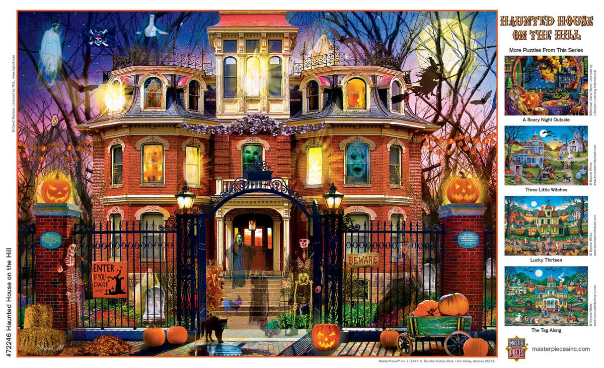 MasterPieces 1000 Piece Halloween Jigsaw Puzzle – Haunted House on the Hill (19.25 x 26.75 inches)