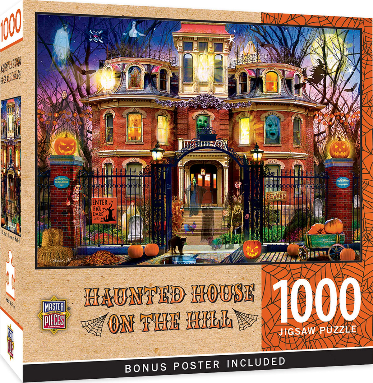 MasterPieces 1000 Piece Halloween Jigsaw Puzzle – Haunted House on the Hill (19.25 x 26.75 inches)