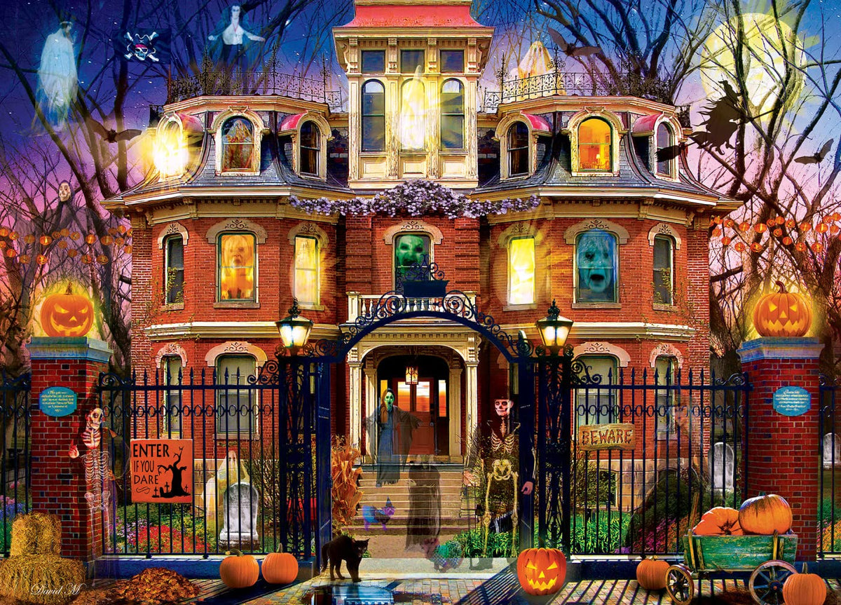 MasterPieces 1000 Piece Halloween Jigsaw Puzzle – Haunted House on the Hill (19.25 x 26.75 inches)