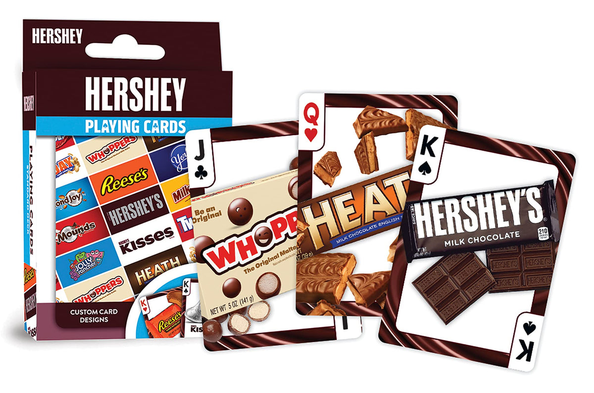 MasterPieces Hershey Licensed Playing Cards – 54 Card Deck for Adults